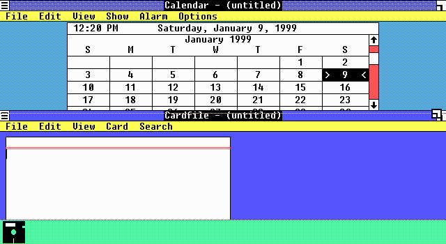 Windows 1.0 (1985).