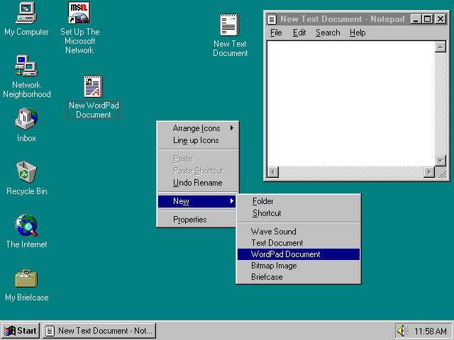 Windows 95 (1995).
